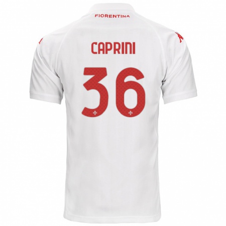 Kandiny Herren Maat Daniel Caprini #36 Weiß Auswärtstrikot Trikot 2024/25 T-Shirt