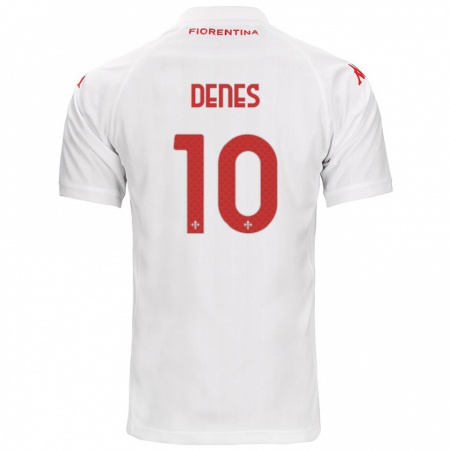 Kandiny Herren Adrián Dénes #10 Weiß Auswärtstrikot Trikot 2024/25 T-Shirt