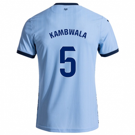 Kandiny Herren Willy Kambwala #5 Himmelblau Auswärtstrikot Trikot 2024/25 T-Shirt