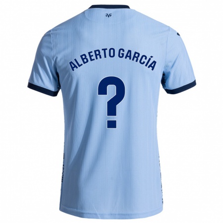 Kandiny Herren Alberto García #0 Himmelblau Auswärtstrikot Trikot 2024/25 T-Shirt