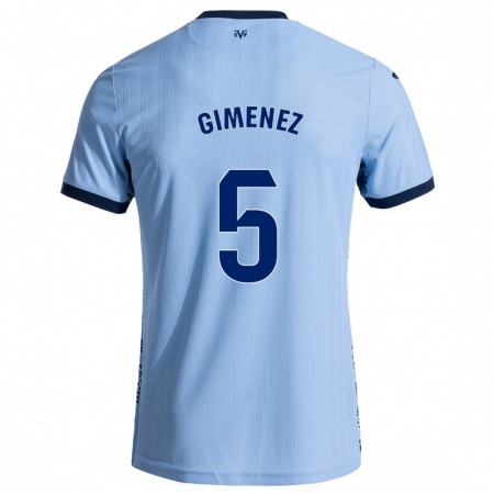 Kandiny Herren Yenifer Giménez #5 Himmelblau Auswärtstrikot Trikot 2024/25 T-Shirt