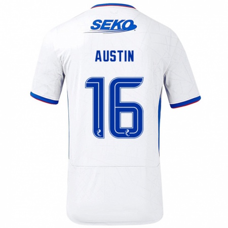 Kandiny Herren Eilidh Austin #16 Weiß Blau Auswärtstrikot Trikot 2024/25 T-Shirt