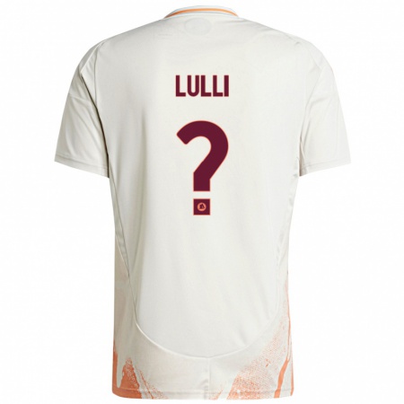 Kandiny Herren Emanuele Lulli #0 Cremeweiß Orange Auswärtstrikot Trikot 2024/25 T-Shirt