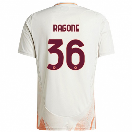 Kandiny Herren Diego Ragone #36 Cremeweiß Orange Auswärtstrikot Trikot 2024/25 T-Shirt