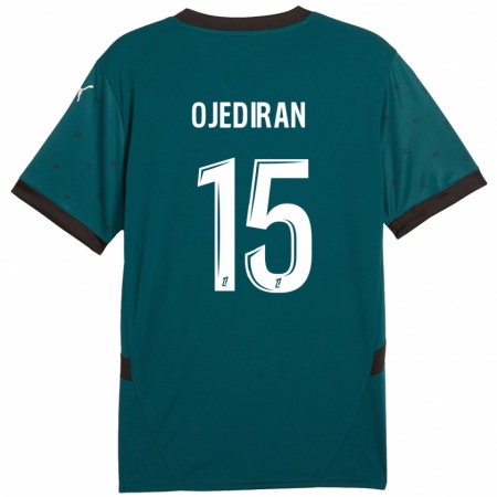 Kandiny Herren Hamzat Ojediran #15 Dunkelgrün Auswärtstrikot Trikot 2024/25 T-Shirt