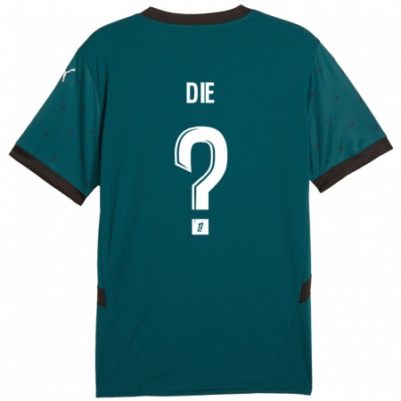 Kandiny Herren Samuel Dié #0 Dunkelgrün Auswärtstrikot Trikot 2024/25 T-Shirt