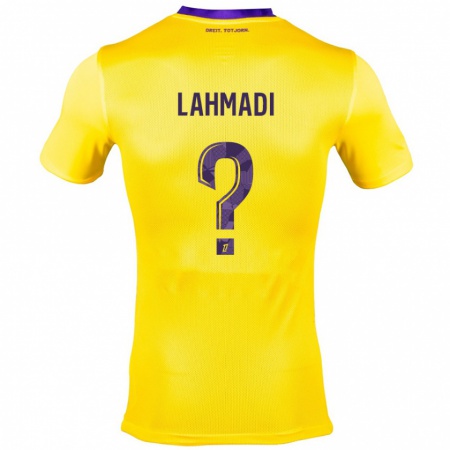 Kandiny Herren Noah Lahmadi #0 Gelb Lila Auswärtstrikot Trikot 2024/25 T-Shirt