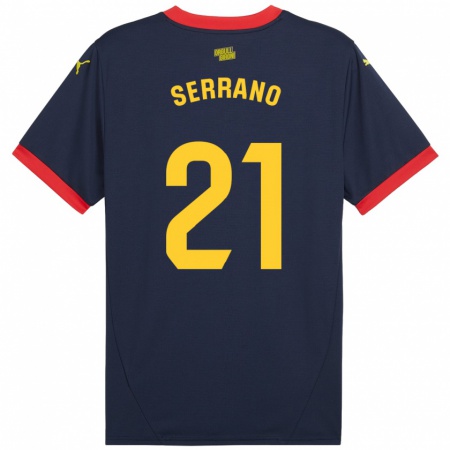 Kandiny Herren Ot Serrano #21 Marinerot Auswärtstrikot Trikot 2024/25 T-Shirt