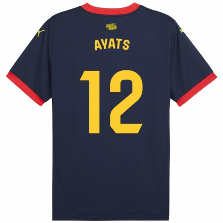 Kandiny Herren Mònica Ayats #12 Marinerot Auswärtstrikot Trikot 2024/25 T-Shirt