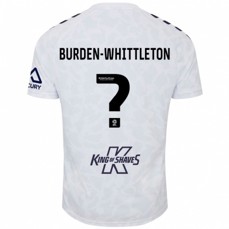 Kandiny Herren Charlie Burden-Whittleton #0 Weiß Auswärtstrikot Trikot 2024/25 T-Shirt