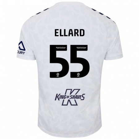 Kandiny Herren Aston Ellard #55 Weiß Auswärtstrikot Trikot 2024/25 T-Shirt