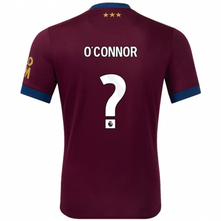 Kandiny Herren Daniel O'connor #0 Braun Auswärtstrikot Trikot 2024/25 T-Shirt