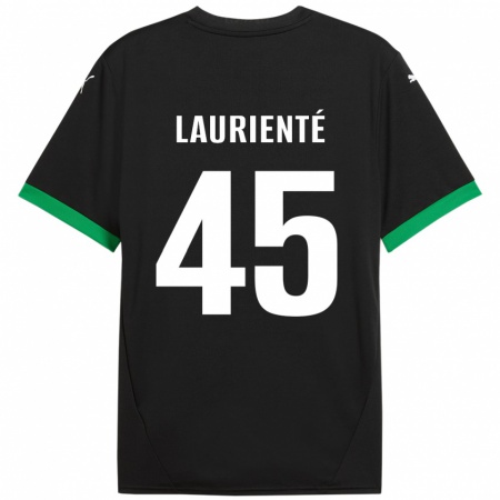 Kandiny Damen Armand Laurienté #45 Schwarz Dunkelgrün Heimtrikot Trikot 2024/25 T-Shirt