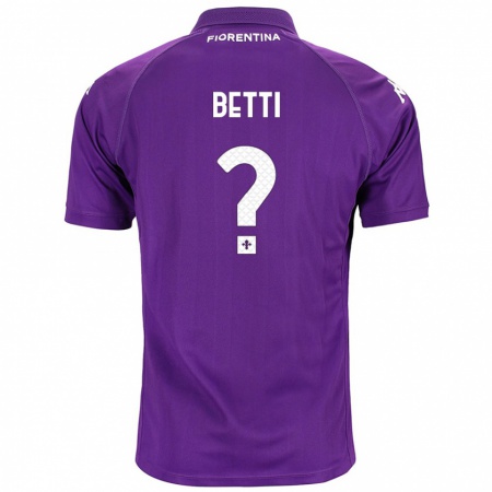 Kandiny Damen Tiziano Betti #0 Violett Heimtrikot Trikot 2024/25 T-Shirt