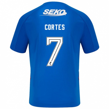 Kandiny Damen Óscar Cortés #7 Dunkelblau Heimtrikot Trikot 2024/25 T-Shirt