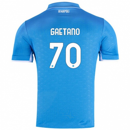 Kandiny Damen Gianluca Gaetano #70 Himmelblau Heimtrikot Trikot 2024/25 T-Shirt