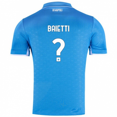 Kandiny Damen Francesco Baietti #0 Himmelblau Heimtrikot Trikot 2024/25 T-Shirt