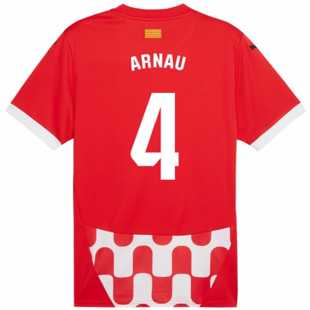 Kandiny Damen Arnau Martínez #4 Rot Weiß Heimtrikot Trikot 2024/25 T-Shirt