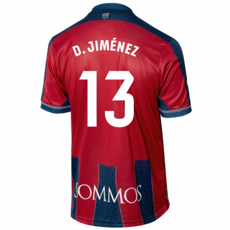 Kandiny Damen Dani Jiménez #13 Rot Blau Heimtrikot Trikot 2024/25 T-Shirt