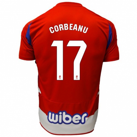 Kandiny Damen Theo Corbeanu #17 Rot Weiß Blau Heimtrikot Trikot 2024/25 T-Shirt