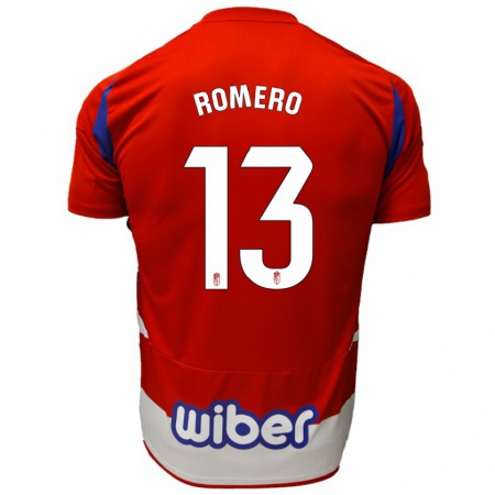 Kandiny Damen Andrea Romero #13 Rot Weiß Blau Heimtrikot Trikot 2024/25 T-Shirt