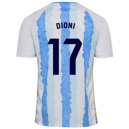 Kandiny Damen Dioni #17 Weiß Blau Heimtrikot Trikot 2024/25 T-Shirt