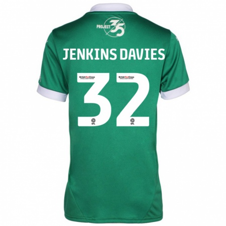 Kandiny Damen Will Jenkins-Davies #32 Grün Weiß Heimtrikot Trikot 2024/25 T-Shirt