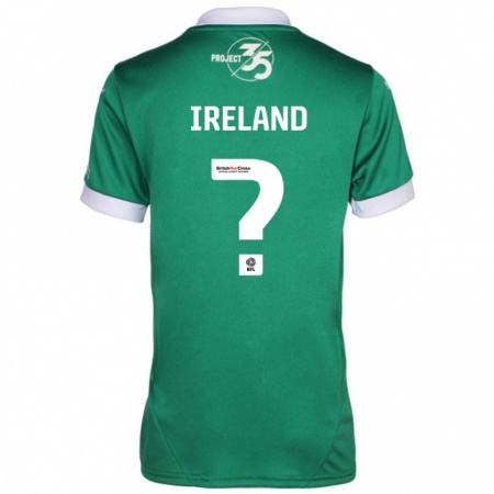 Kandiny Damen Jensen Ireland #0 Grün Weiß Heimtrikot Trikot 2024/25 T-Shirt