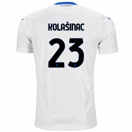 Kandiny Damen Sead Kolasinac #23 Weiß Auswärtstrikot Trikot 2024/25 T-Shirt