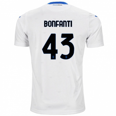 Kandiny Damen Giovanni Bonfanti #43 Weiß Auswärtstrikot Trikot 2024/25 T-Shirt