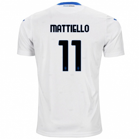 Kandiny Damen Federico Mattiello #11 Weiß Auswärtstrikot Trikot 2024/25 T-Shirt