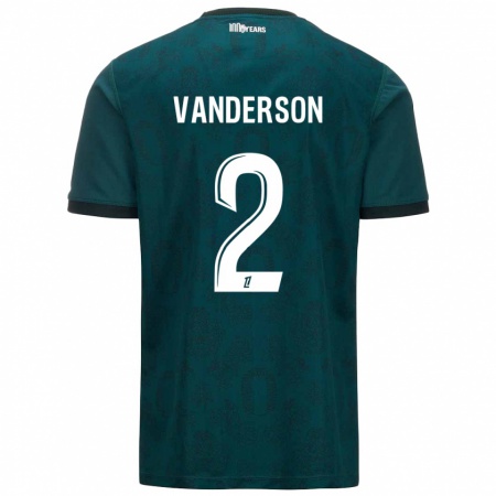 Kandiny Damen Vanderson #2 Dunkelgrün Auswärtstrikot Trikot 2024/25 T-Shirt