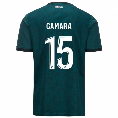 Kandiny Damen Lamine Camara #15 Dunkelgrün Auswärtstrikot Trikot 2024/25 T-Shirt