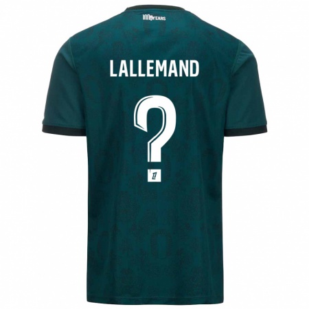 Kandiny Damen Nassim Lallemand #0 Dunkelgrün Auswärtstrikot Trikot 2024/25 T-Shirt