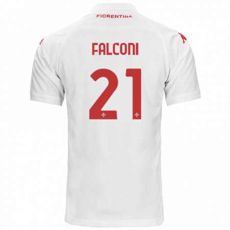 Kandiny Damen Niccolò Falconi #21 Weiß Auswärtstrikot Trikot 2024/25 T-Shirt