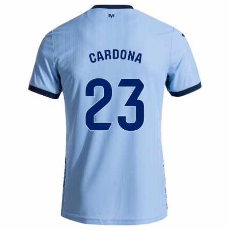 Kandiny Damen Sergi Cardona #23 Himmelblau Auswärtstrikot Trikot 2024/25 T-Shirt