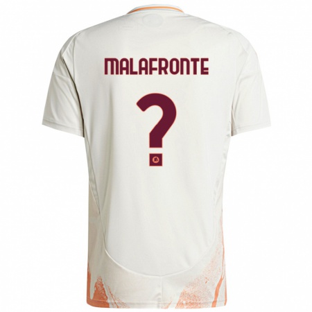 Kandiny Damen Matteo Malafronte #0 Cremeweiß Orange Auswärtstrikot Trikot 2024/25 T-Shirt