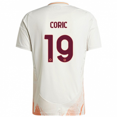 Kandiny Damen Ante Coric #19 Cremeweiß Orange Auswärtstrikot Trikot 2024/25 T-Shirt