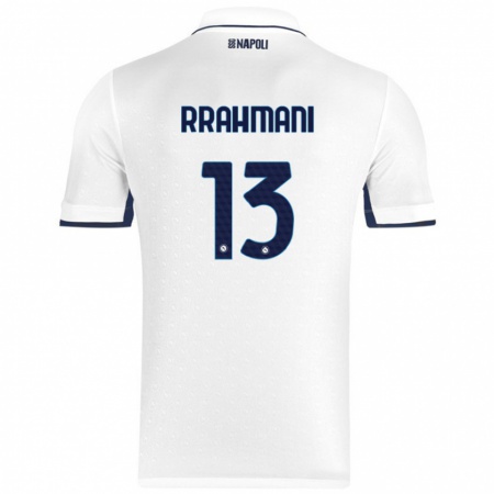 Kandiny Damen Amir Rrahmani #13 Weiß Königsblau Auswärtstrikot Trikot 2024/25 T-Shirt