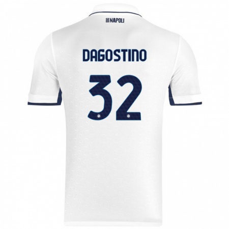 Kandiny Damen Giuseppe Dagostino #32 Weiß Königsblau Auswärtstrikot Trikot 2024/25 T-Shirt