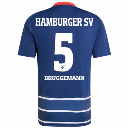 Kandiny Damen Nina Brüggemann #5 Dunkelblau Auswärtstrikot Trikot 2024/25 T-Shirt