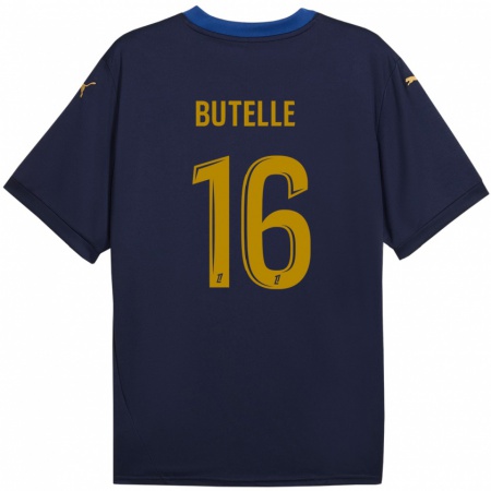 Kandiny Damen Ludovic Butelle #16 Marineblau Gold Auswärtstrikot Trikot 2024/25 T-Shirt