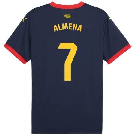 Kandiny Damen Iker Almena #7 Marinerot Auswärtstrikot Trikot 2024/25 T-Shirt