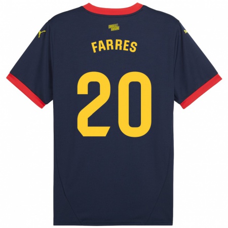 Kandiny Damen Biel Farrés #20 Marinerot Auswärtstrikot Trikot 2024/25 T-Shirt