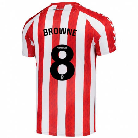 Kandiny Kinder Alan Browne #8 Rot Weiß Heimtrikot Trikot 2024/25 T-Shirt