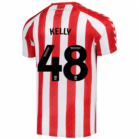 Kandiny Kinder Caden Kelly #48 Rot Weiß Heimtrikot Trikot 2024/25 T-Shirt