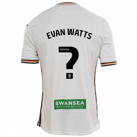 Kandiny Kinder Evan Watts #0 Rot Weiß Heimtrikot Trikot 2024/25 T-Shirt