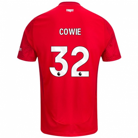 Kandiny Kinder Abi Cowie #32 Rot Weiß Heimtrikot Trikot 2024/25 T-Shirt