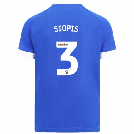 Kandiny Kinder Manolis Siopis #3 Himmelblau Heimtrikot Trikot 2024/25 T-Shirt