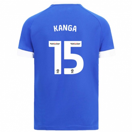 Kandiny Kinder Wilfried Kanga #15 Himmelblau Heimtrikot Trikot 2024/25 T-Shirt